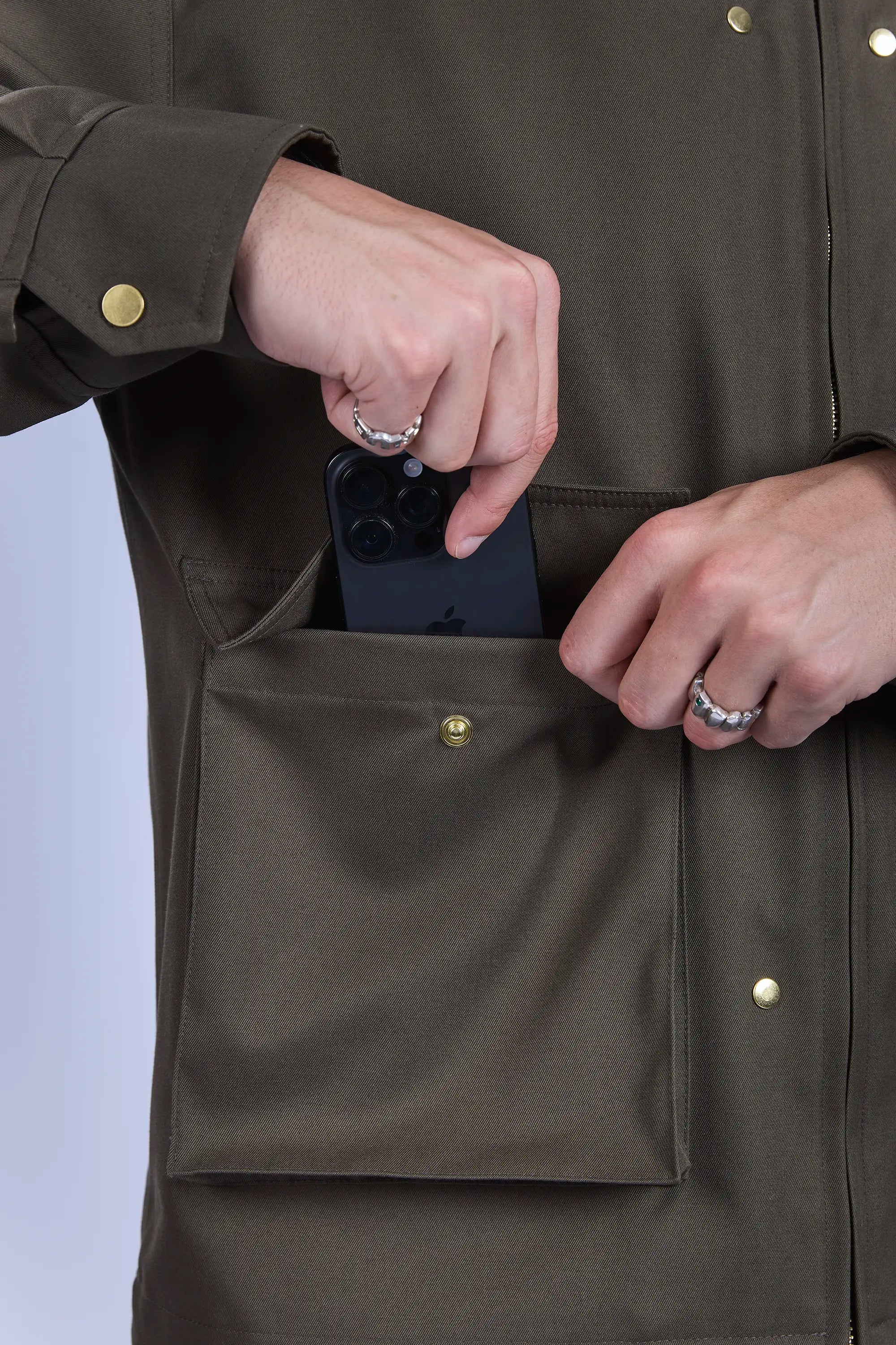 Large front pockets with flap closure