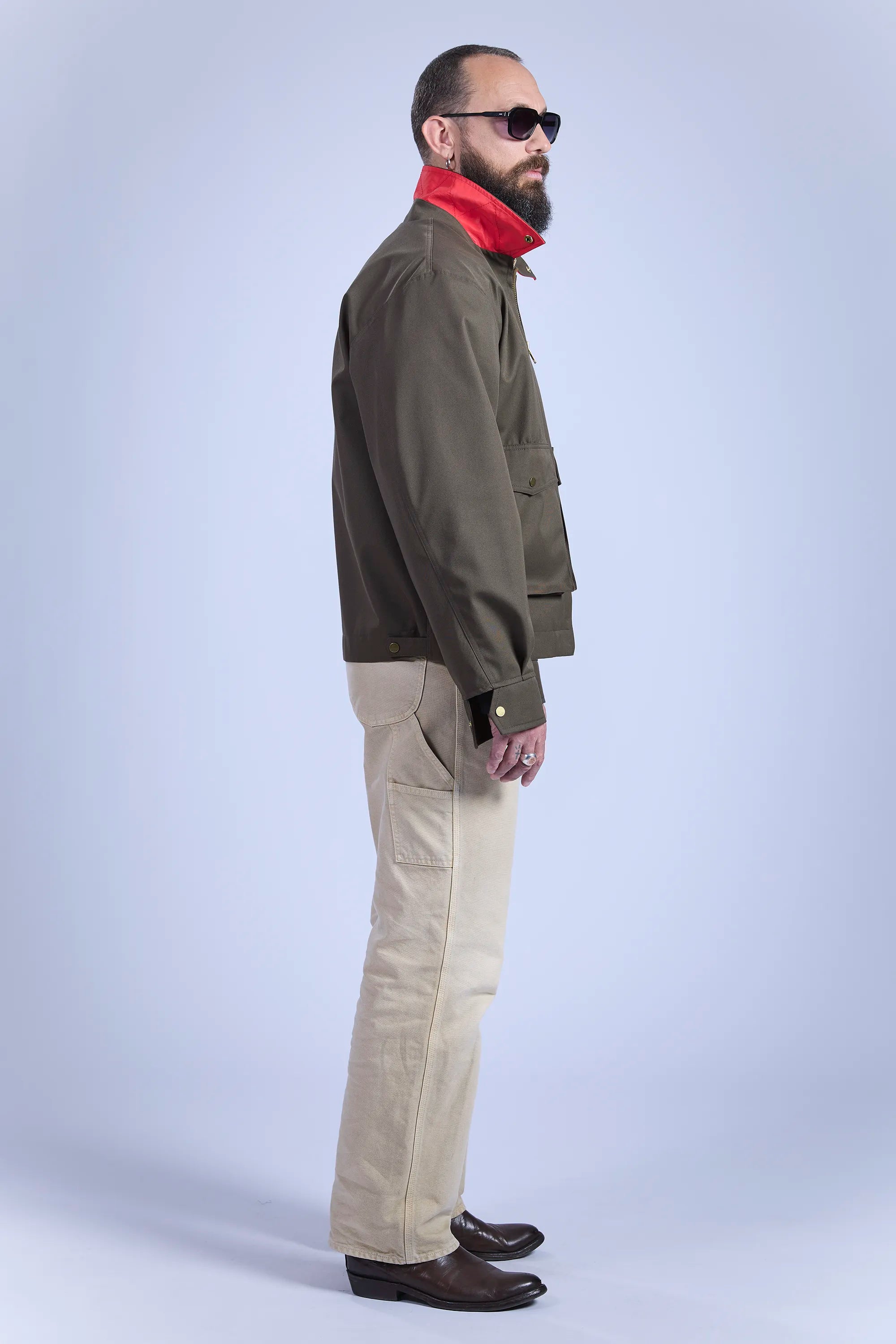 Full body side view