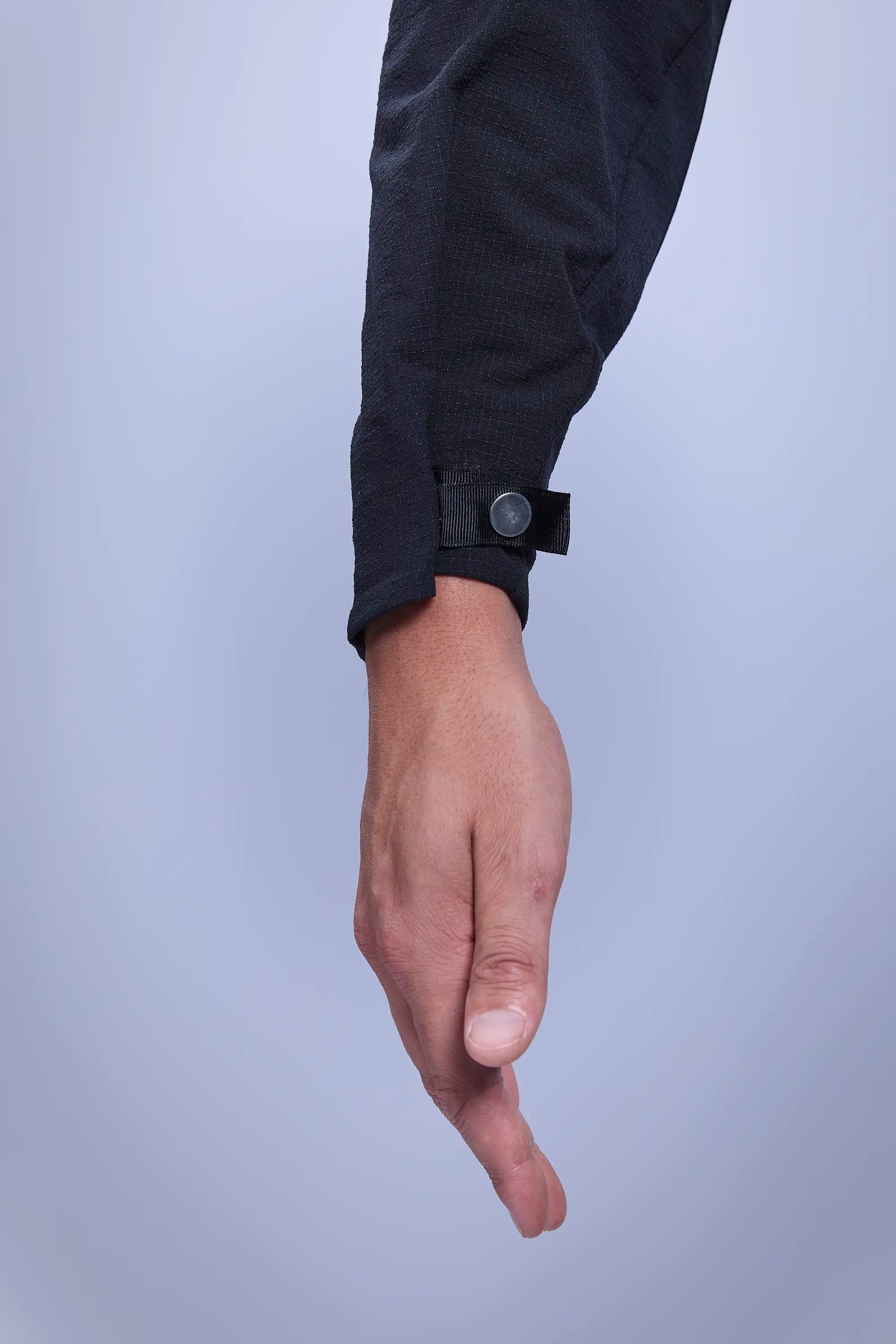 Adjusted cuffs to smallest size for a snug fit