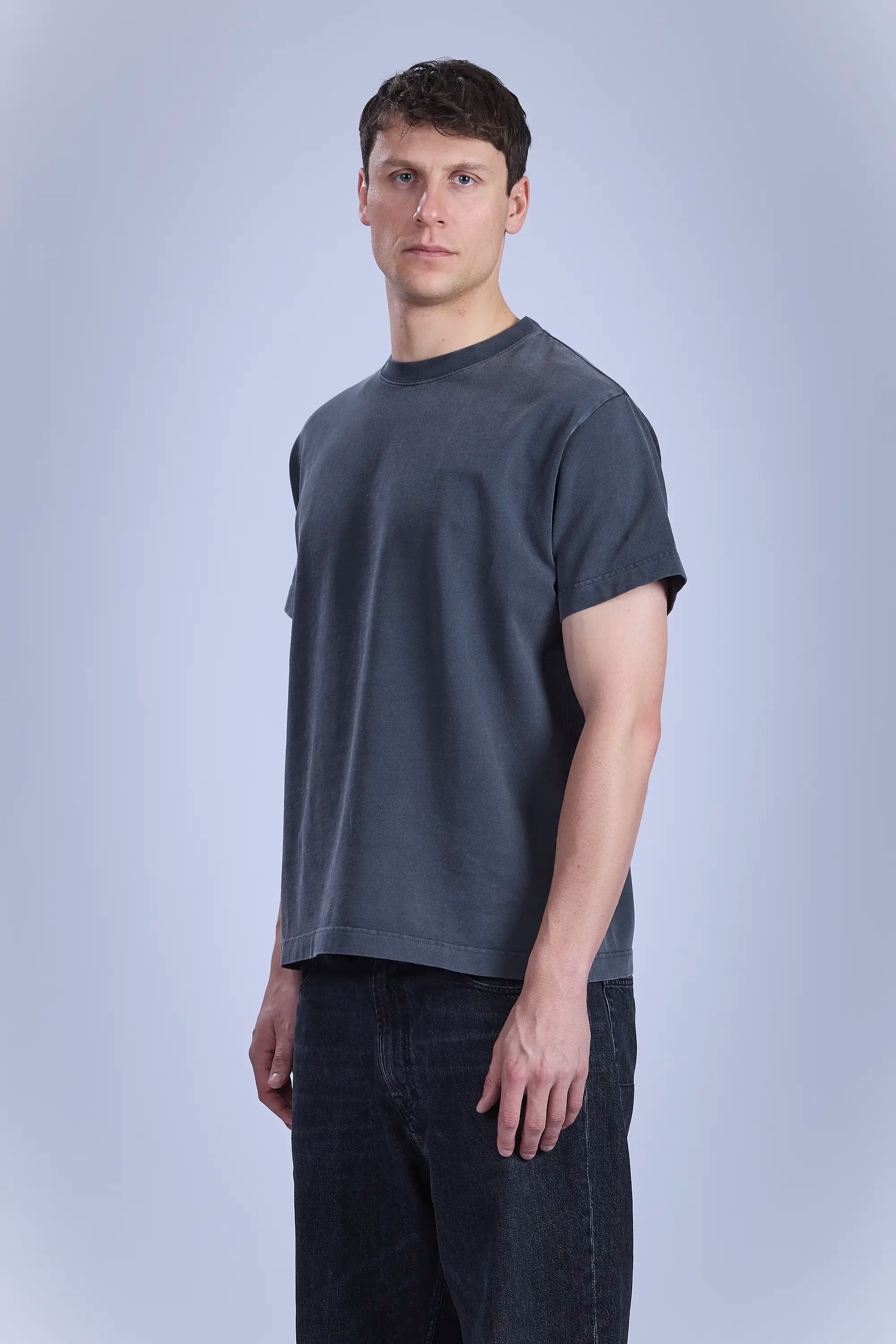 Upper body left view